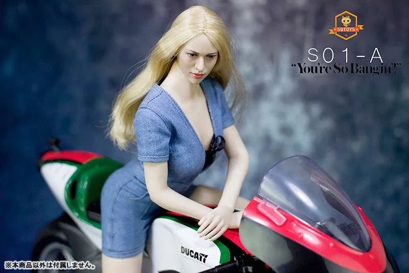 1/6 Sexy Denim Suit / Light Blue (DOLL ACCESSORY)ㅤ – SG Toys – ActionFigure Brasil
