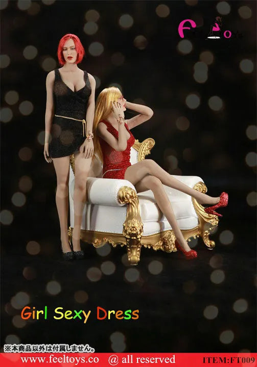 1/6 Sexy Party Dress C Red (FT-009C) (DOLL ACCESSORY)ㅤ – Feel Toys – ActionFigure Brasil