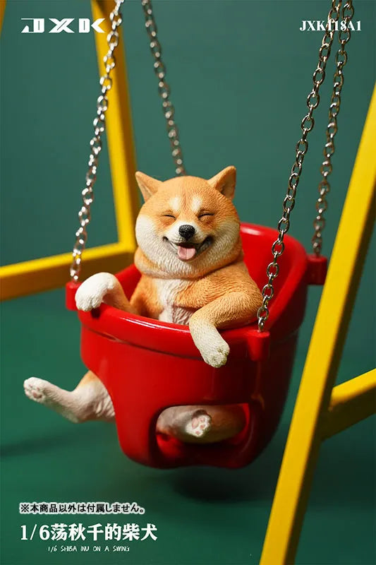 1/6 Shiba Inu Playing on a Swing A1ㅤ – JXK Studio – ActionFigureBrasil