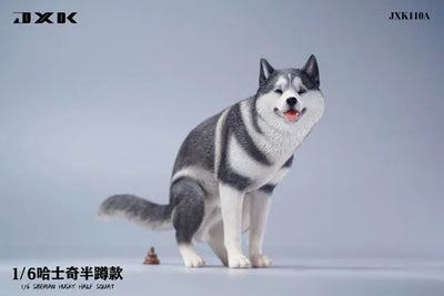 1/6 Siberian Husky Half Squat Aㅤ – JXK Studio – ActionFigureBrasil