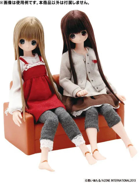 1/6 Sized Doll Furniture - Soft Vinyl Sofa (For 2 People) Brown (DOLL ACCESSORY)ㅤ – Azone International – ActionFigure Brasil