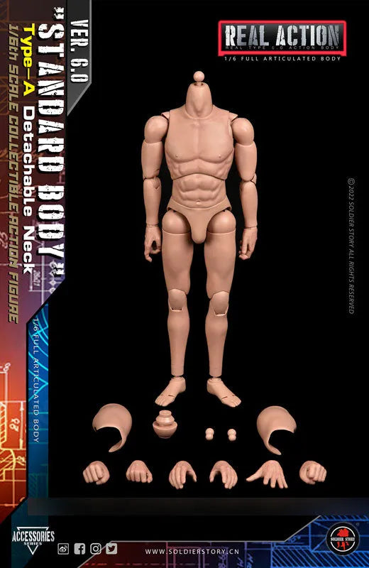 1/6 Standard Body Type A Detachable Neckㅤ – Soldier Story – ActionFigureBrasil
