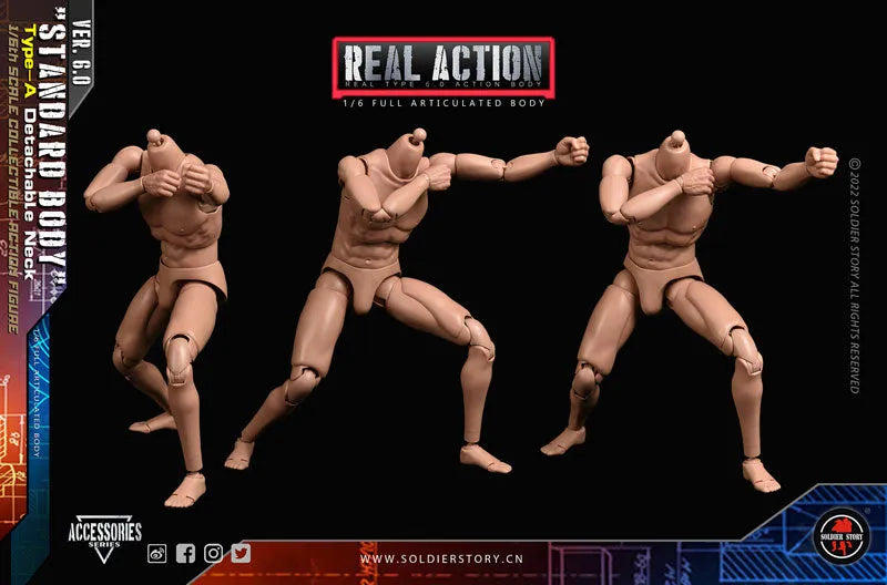 1/6 Standard Body Type A Detachable Neckㅤ – Soldier Story – ActionFigureBrasil