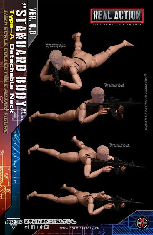 1/6 Standard Body Type A Detachable Neckㅤ – Soldier Story – ActionFigureBrasil