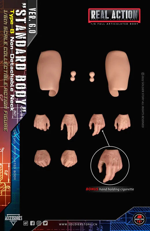 1/6 Standard Body Type B Combined Neckㅤ – Soldier Story – ActionFigureBrasil