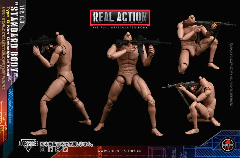 1/6 Standard Body Type B Combined Neckㅤ – Soldier Story – ActionFigureBrasil