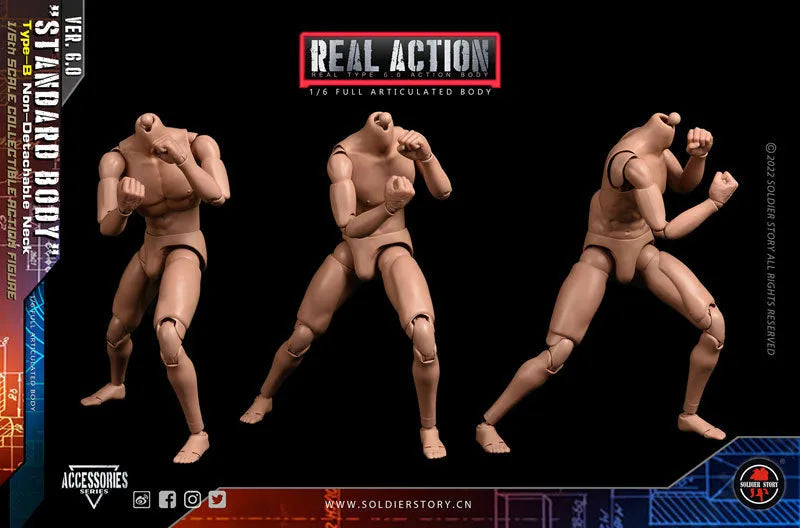 1/6 Standard Body Type B Combined Neckㅤ – Soldier Story – ActionFigureBrasil