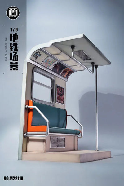 1/6 Subway Train Interior Aㅤ – MMM Toys – ActionFigureBrasil — ambientada