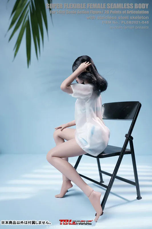 1/6 Super Flexible Female Seamless Body Suntan Small Bust Girls Body S45 w/Headㅤ – TB League – ActionFigure Brasil