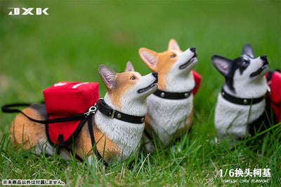 1/6 Welsh Corgi Pembroke Cㅤ – JXK Studio – ActionFigureBrasil — ângulo diferente
