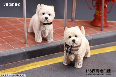 1/6 West Highland White Terrier Aㅤ – JXK Studio – ActionFigureBrasil — detalhe do produto