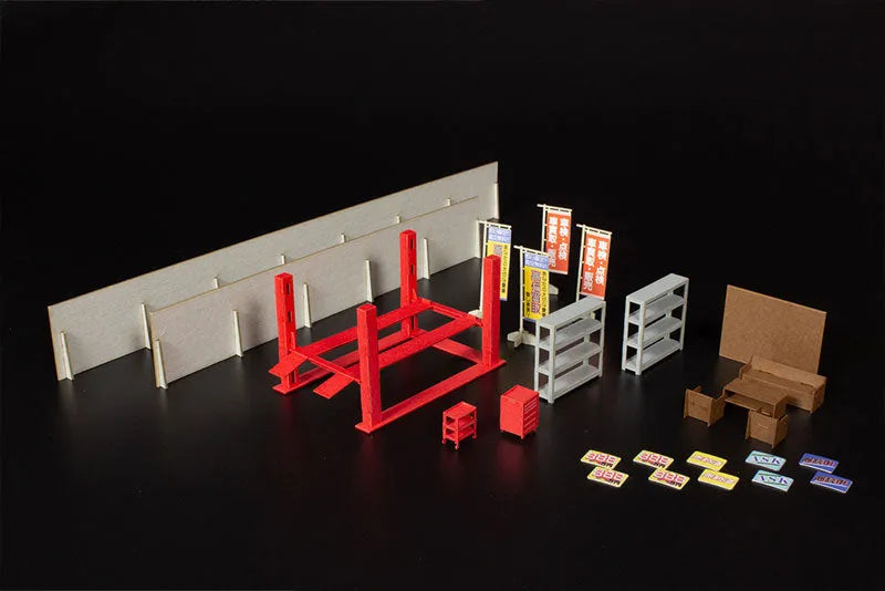1/64 Auto Garage [Famous Car Brand Shop] (Paper Diorama Kit)ㅤ – PLUM – ActionFigureBrasil