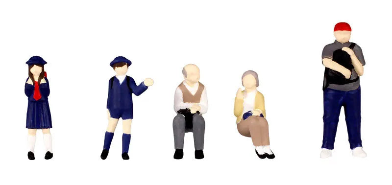 1/80 Super Mini Figure6 Bus Stop from that Day Setㅤ – PLUM – ActionFigure Brasil