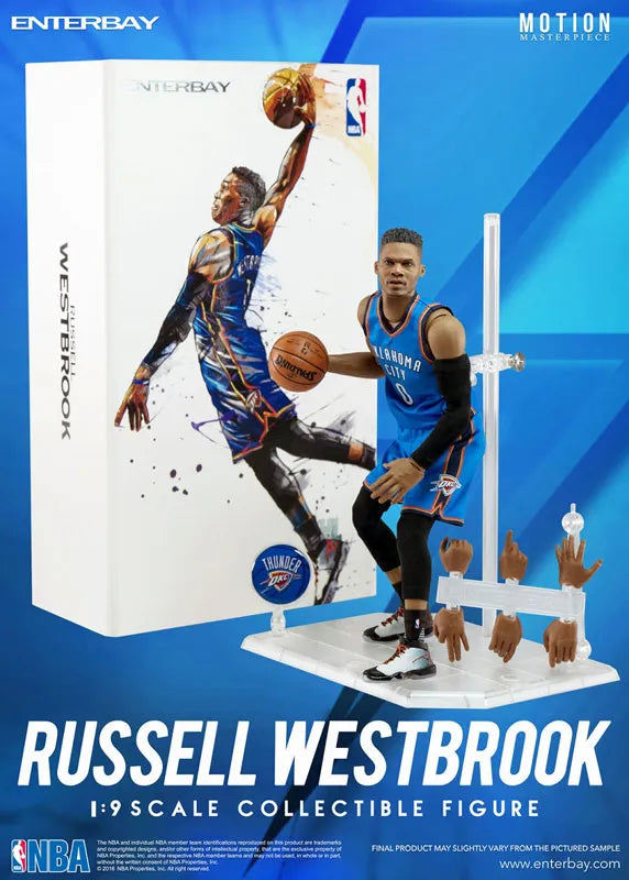1/9 Motion Masterpiece Collectible Figure - NBA Collection: Russell Westbrook MM-1203ㅤ – Enterbay – ActionFigureBrasil