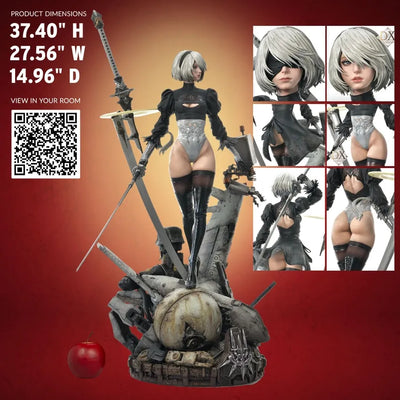 2B - YoRHa No. 2 Type B (Deluxe Ver.) (Deluxe Version) – Square Enix – ActionFigure Brasil — close