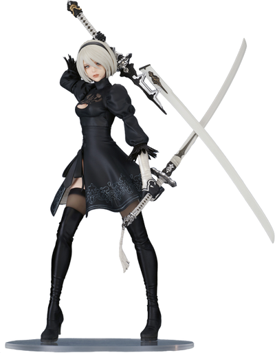 2B (YoRHa No. 2 Type B) Version 2.0 – FLARE Co. Ltd. – ActionFigure Brasil — com base expositora