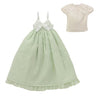 50cm Collection - Doll Clothes - Spring Color One-piece Set - 1/3 - Cream x Glass Green (Azone)ㅤ