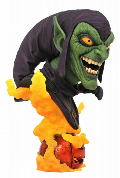 3D Legends / Marvel Comics: Green Goblin Bustㅤ – Diamond Select – ActionFigureBrasil — ângulo diferente