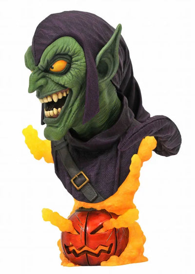 3D Legends / Marvel Comics: Green Goblin Bustㅤ – Diamond Select – ActionFigureBrasil — detalhe do produto