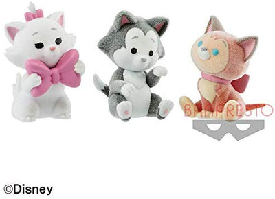 Aristocats - Marie - Dinah - Figaro - Disney Characters Fluffy Puffy - Set of 3 (Bandai Spirits, Banpresto)ㅤ