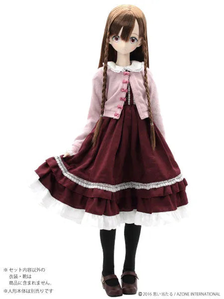 48cm/50cm Doll Wear - 50 ELLEN'S CLOSET Classic Lolita Set for a Dreaming Girl / Bordeaux x Pink (DOLL ACCESSORY)ㅤ – Azone International – ActionFigure Brasil