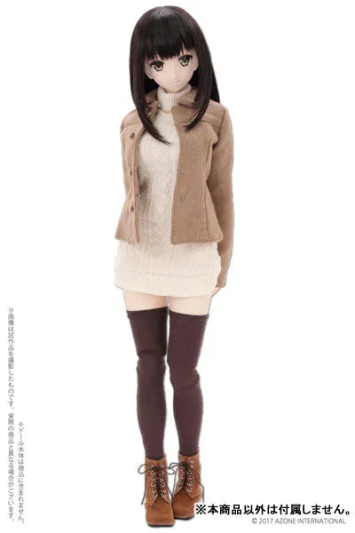 48cm/50cm Doll Wear - AZO2 Prelude Short Coat / Light Brown (DOLL ACCESSORY)ㅤ – Azone International – ActionFigure Brasil