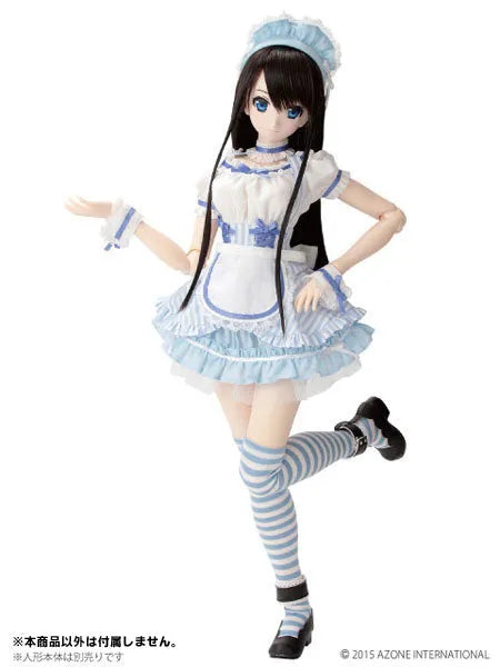 48cm/50cm Doll Wear - AZO2 Sarah's a la Mode Sweets Waitress Set / Blue x White (DOLL ACCESSORY)ㅤ – Azone International – ActionFigure Brasil