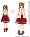 Picco Neemo Wear 1/12 Romantic Girly! Side Ribbon Boots Brown (DOLL ACCESSORY)ㅤ