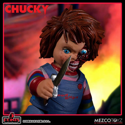 5 Point / Child's Play Series: Chucky Action Figure Deluxe Setㅤ – Mezco – ActionFigure Brasil — acessórios