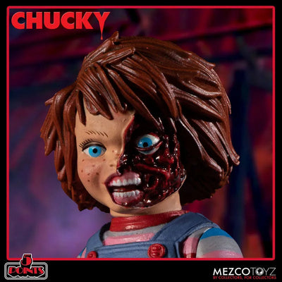 5 Point / Child's Play Series: Chucky Action Figure Deluxe Setㅤ – Mezco – ActionFigure Brasil — close