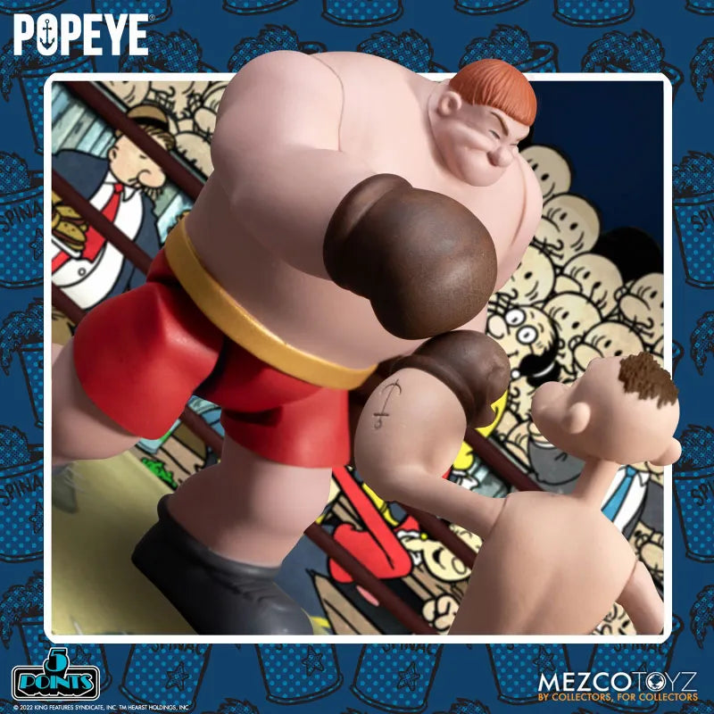 5-Point / Popeye: Popeye & Oxheart 3.75 Inch Action Figure Setㅤ – Mezco – ActionFigure Brasil