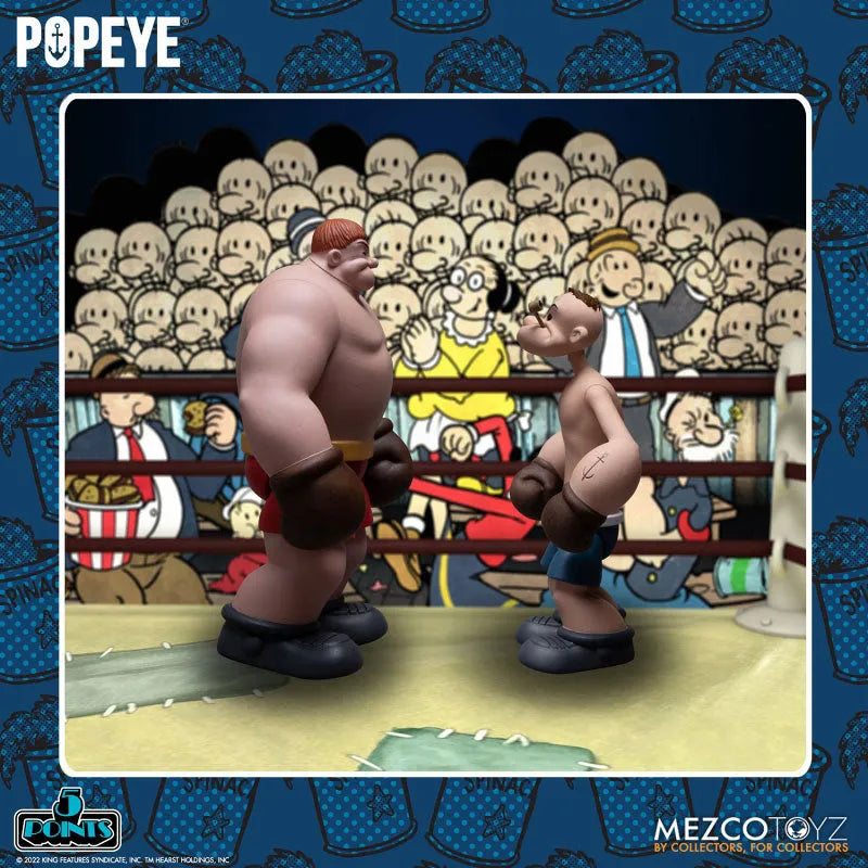 5-Point / Popeye: Popeye & Oxheart 3.75 Inch Action Figure Setㅤ – Mezco – ActionFigure Brasil