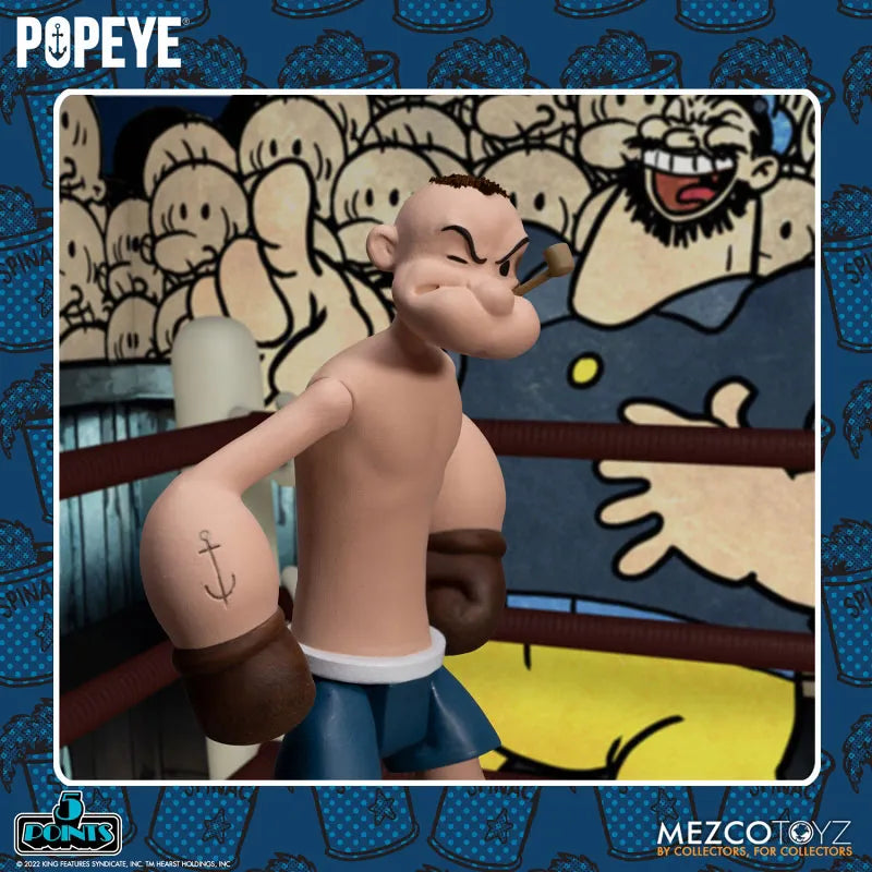 5-Point / Popeye: Popeye & Oxheart 3.75 Inch Action Figure Setㅤ – Mezco – ActionFigure Brasil