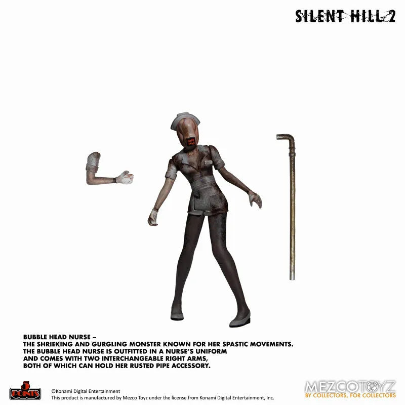 5 Point Silent Hill 2 Red Pyramid Thing & Bubble Head Nurse 3.75 Inch Action Figure Deluxe Setㅤ – Mezco – ActionFigureBrasil