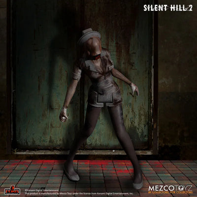5 Point Silent Hill 2 Red Pyramid Thing & Bubble Head Nurse 3.75 Inch Action Figure Deluxe Setㅤ – Mezco – ActionFigureBrasil — iluminação de estúdio