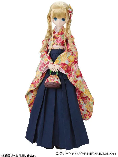 50cm Collection - Doll Clothes - 50cm Kimono & Hakama set 2014 - Red (Azone)ㅤ – Azone – ActionFigure Brasil