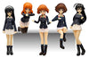 Girls und Panzer - Akiyama Yukari - Isuzu Hana - Nishizumi Miho - Reizei Mako - Takebe Saori - Anko Team Panzer Jacket ver. Figure Set - 1/35 (Platz)ㅤ