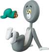 No.669 - UDF TOM and JERRY - SERIES 3 - TOM - Head in the shape of the pan - JERRY - In the Vinyl Hose (Medicom Toy)ㅤ