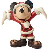 Enesco Disney Traditions - Santa Mickey Mouse Statueㅤ
