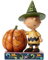 Peanuts Jim Shore Series - Charlie Brown & Pumpkin Statue(Provisional Pre-order)ㅤ