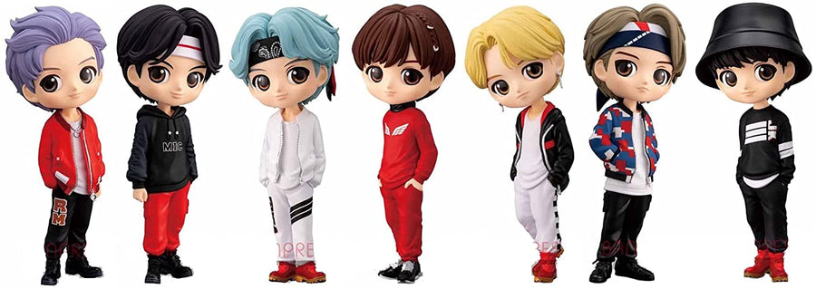 TinyTAN - BTS - Q posket - B Ver. - Set of 7 (Bandai Spirits)ㅤ