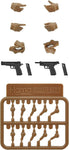 Little Armory (LA-OP06) - figma Tactical Glove 2 Handgun Set - Tan (Tomytec)ㅤ