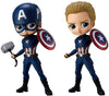Avengers: Endgame - Captain America - Q Posket - Q Posket Marvel - Set Of 2 (Bandai Spirits)ㅤ