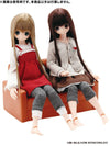 1/6 Sized Doll Furniture - Soft Vinyl Sofa (For 2 People) Brown (DOLL ACCESSORY)ㅤ