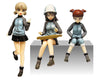 1/35 Girls und Panzer the Movie - Keizoku High School Figure Set Unpainted Kitㅤ