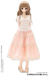 48cm/50cm Doll Wear - AZO2 Early summer Dress Set / Beige x Pink (DOLL ACCESSORY)ㅤ