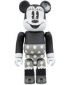 BE@RBRICK MICKEY MOUSE & MINNIE MOUSE 100% (B & W Ver.) 2 PACKㅤ - ActionFigure Brasil