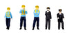 1/80 Super Mini Figure4 Expert Railway Worker Setㅤ