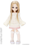 Picco Neemo Wear 1/12 Off-shoulder Knit One-piece Dress Off-white (DOLL ACCESSORY)ㅤ