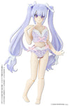 Picco Neemo Wear 1/12 Gingham Check Bra & Shorts Set Lavender (DOLL ACCESSORY)ㅤ